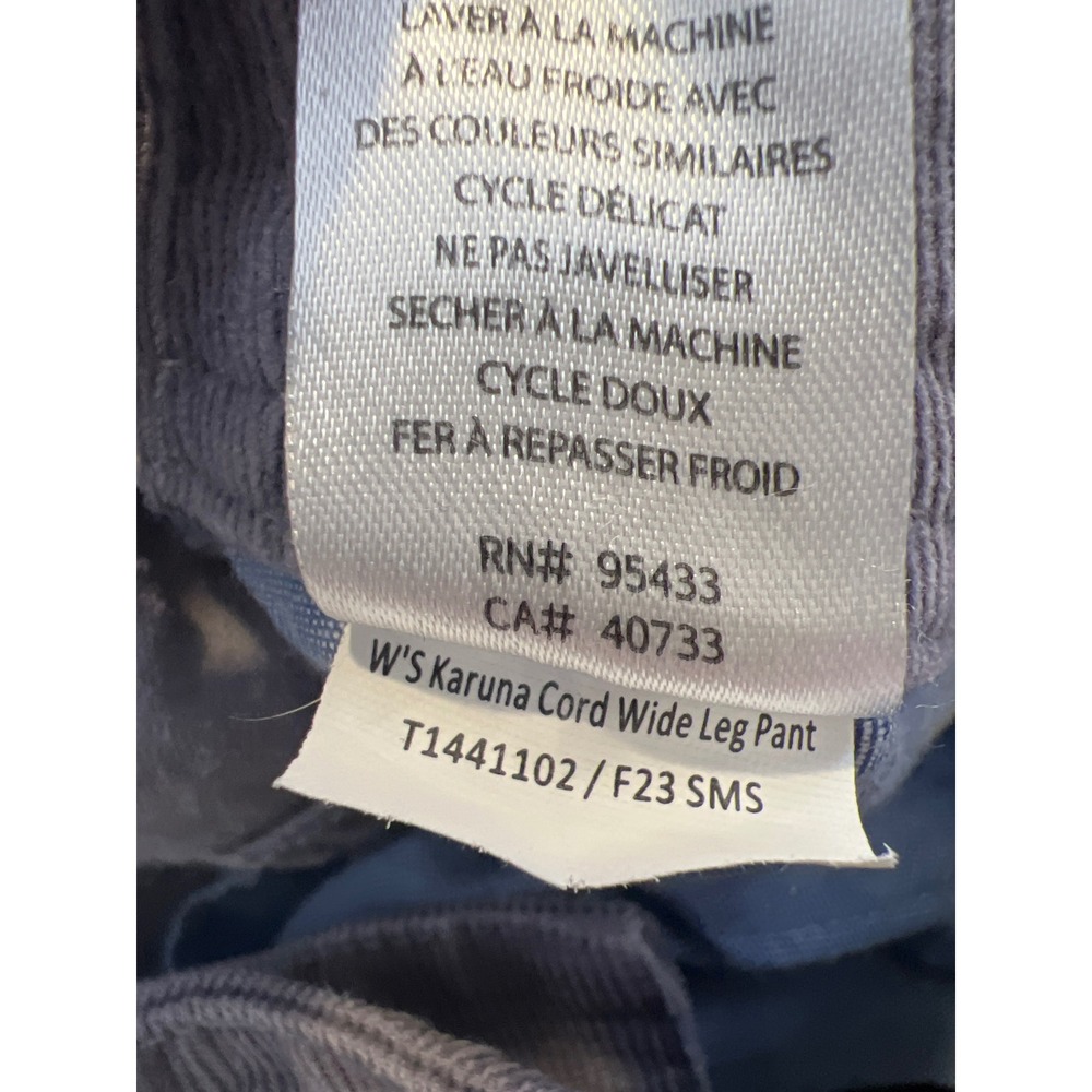 Toad&Co Corduroy Pants Women 14 Gray Wide Leg Crop Organic Cotton Coastal Fall - Picture 7 of 8